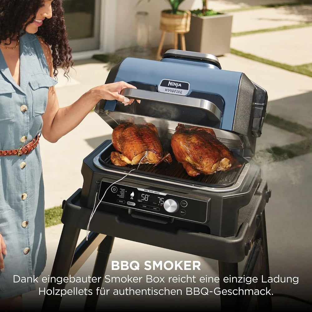 Ninja Woodfire Pro Connect XL Elektrischer BBQ Grill
