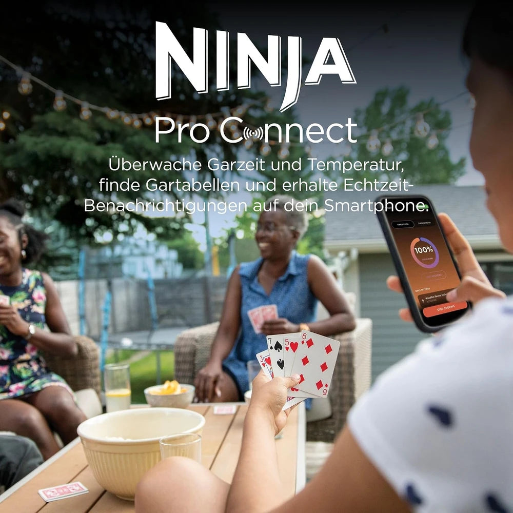 Ninja Woodfire Pro Connect XL Elektrischer BBQ Grill
