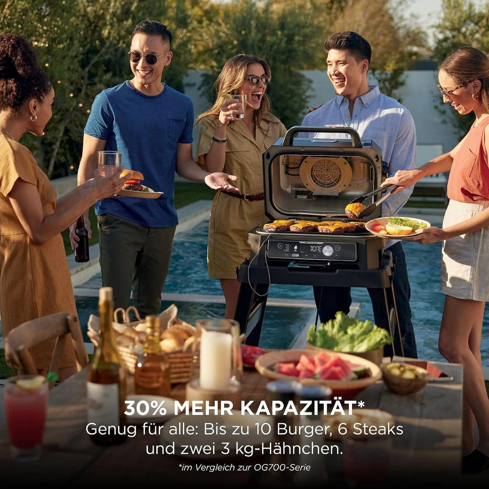 Ninja Woodfire Pro Connect XL Elektrischer BBQ Grill